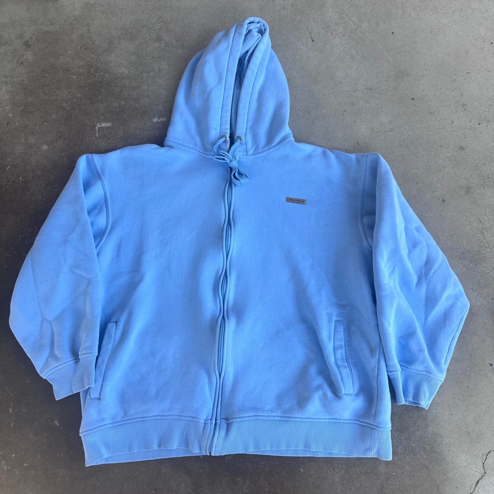 Southpole Zip Up Hoodie Mens XL Blue Excellent Y2K Streetwear Fleece